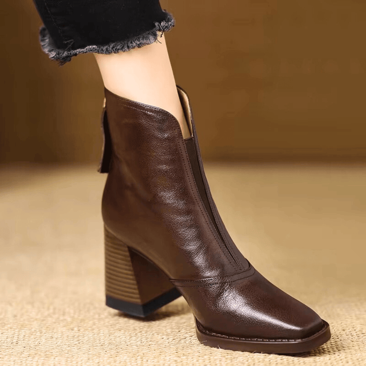 Claudia | Bottines de luxe à talon moyen Henri Lyon