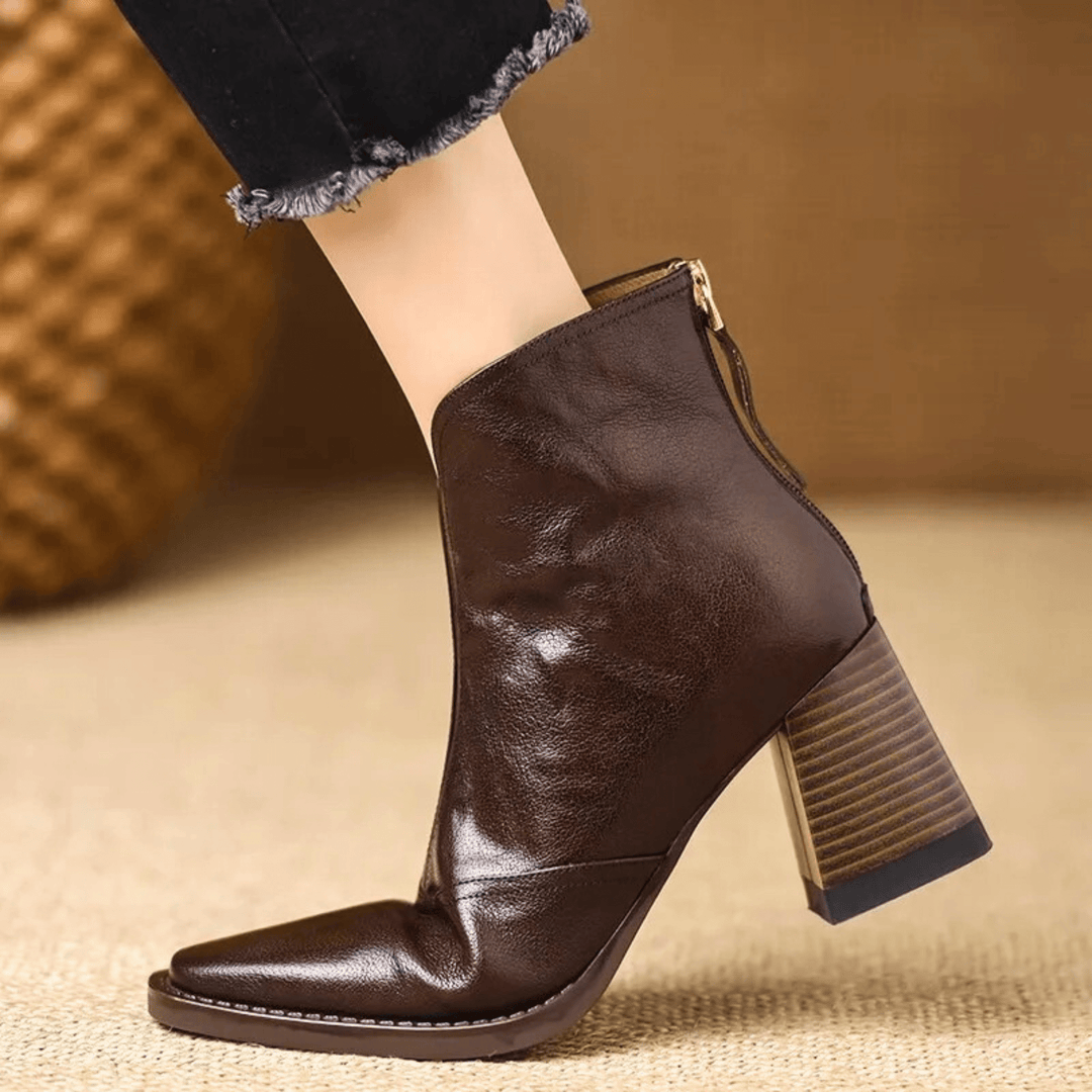 Claudia | Bottines de luxe à talon moyen Henri Lyon