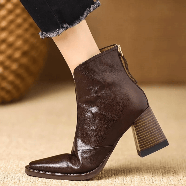 Claudia | Bottines de luxe à talon moyen Henri Lyon